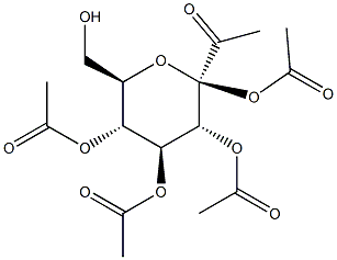 1,2,3,4-Tetra-O-acetyl-6-S-acetyl-b-D-glucopyranose Struktur
