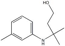 3-METHYL-3-(M-TOLYLAMINO)BUTAN-1-OL Struktur