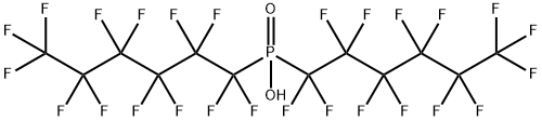 Bis(perfluorohexyl)phosphinic Acid Structure