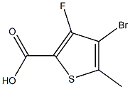 4-bromo-3-fluoro-5-methylthiophene-2-carboxylic acid Struktur