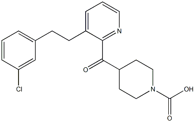 4-[[3-[2-(3-Chlorophenyl)ethyl]-2-pyridinyl]carbonyl]-1-piperidinecarboxylic Acid
