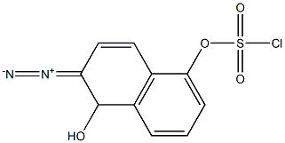 2-Diazo-1-naphthol-5-sulfochloride. Struktur
