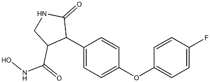 3-(4-(4-fluorophenyloxy)phenyl)-2-oxopyrrolidine-4-hydroxamic acid|