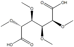 2,3,4,5-tetra-O-methylglucaric acid Struktur