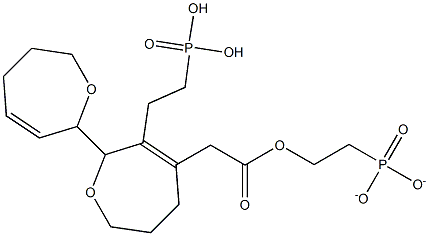 7-OXABICYCLOHEPT-2(3)-ENE,2-METHYLCARBOXYLATE-3-DIETHYLPHOSPHONATE Struktur