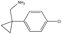 [1-(4-Chlorophenyl)cyclopropyl]methylamine Struktur