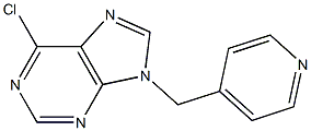 6-chloro-9-(pyridin-4-ylmethyl)-9H-purine Struktur
