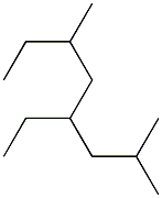 2,6-dimethyl-4-ethyloctane Struktur
