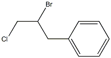 1-CHLORO-2-BROMO-3-PHENYLPROPANE Struktur