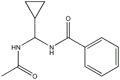 N-[(Acetylamino)(Cyclopropyl)Methyl]Benzamide Struktur