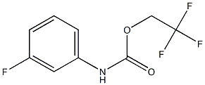 2,2,2-trifluoroethyl 3-fluorophenylcarbamate Struktur