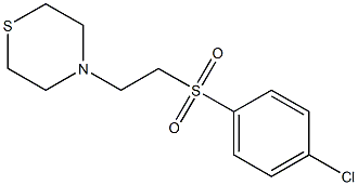 4-{2-[(4-chlorophenyl)sulfonyl]ethyl}thiomorpholine Struktur