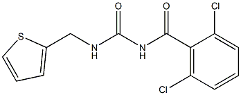 N-(2,6-dichlorobenzoyl)-N'-(2-thienylmethyl)urea Struktur