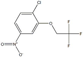 1-chloro-4-nitro-2-(2,2,2-trifluoroethoxy)benzene Struktur