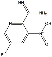 N-(5-bromo-2-carbamimidoylpyridin-3-yl)-N-oxohydroxylammonium Struktur