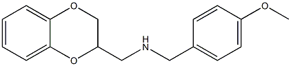 (2,3-dihydro-1,4-benzodioxin-2-ylmethyl)[(4-methoxyphenyl)methyl]amine Struktur