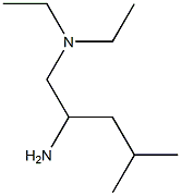 (2-amino-4-methylpentyl)diethylamine Struktur