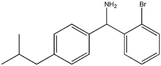 (2-bromophenyl)[4-(2-methylpropyl)phenyl]methanamine Structure