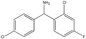 (2-chloro-4-fluorophenyl)(4-chlorophenyl)methanamine Structure