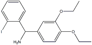 (3,4-diethoxyphenyl)(2-iodophenyl)methanamine Struktur