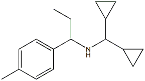 (dicyclopropylmethyl)[1-(4-methylphenyl)propyl]amine Struktur