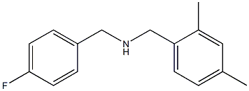 [(2,4-dimethylphenyl)methyl][(4-fluorophenyl)methyl]amine Struktur