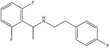 [1-(2,6-difluorophenyl)ethyl][2-(4-fluorophenyl)ethyl]amine Struktur