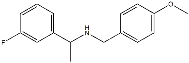 [1-(3-fluorophenyl)ethyl][(4-methoxyphenyl)methyl]amine Struktur