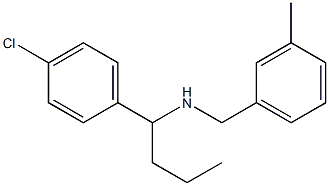 [1-(4-chlorophenyl)butyl][(3-methylphenyl)methyl]amine Struktur