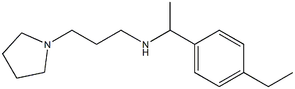 [1-(4-ethylphenyl)ethyl][3-(pyrrolidin-1-yl)propyl]amine Struktur