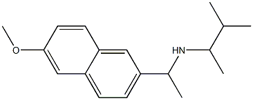 [1-(6-methoxynaphthalen-2-yl)ethyl](3-methylbutan-2-yl)amine Struktur