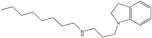 [3-(2,3-dihydro-1H-indol-1-yl)propyl](octyl)amine Structure