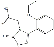 [4-(2-ethoxyphenyl)-2-oxo-1,3-thiazol-3(2H)-yl]acetic acid Struktur