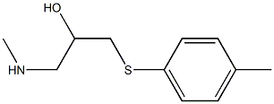 {2-hydroxy-3-[(4-methylphenyl)sulfanyl]propyl}(methyl)amine Struktur