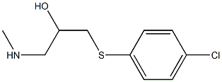 {3-[(4-chlorophenyl)sulfanyl]-2-hydroxypropyl}(methyl)amine Structure