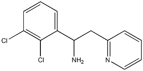 1-(2,3-dichlorophenyl)-2-(pyridin-2-yl)ethan-1-amine Struktur