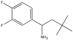 1-(3,4-difluorophenyl)-3,3-dimethylbutan-1-amine Struktur