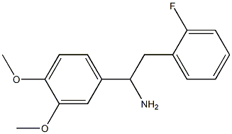 1-(3,4-dimethoxyphenyl)-2-(2-fluorophenyl)ethanamine Struktur