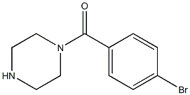 1-(4-bromobenzoyl)piperazine Struktur