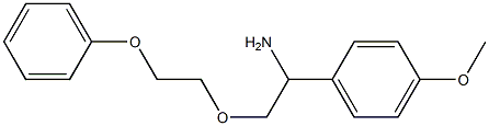 1-(4-methoxyphenyl)-2-(2-phenoxyethoxy)ethan-1-amine Struktur