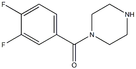 1-[(3,4-difluorophenyl)carbonyl]piperazine Struktur