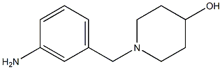 1-[(3-aminophenyl)methyl]piperidin-4-ol Struktur