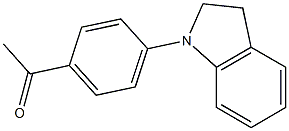 1-[4-(2,3-dihydro-1H-indol-1-yl)phenyl]ethan-1-one Struktur