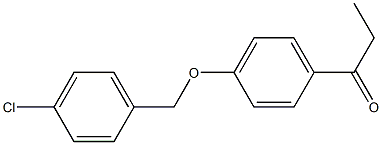 1-{4-[(4-chlorophenyl)methoxy]phenyl}propan-1-one Structure