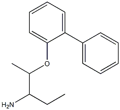 2-(1,1'-biphenyl-2-yloxy)-1-ethylpropylamine Struktur