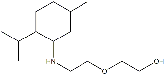 2-(2-{[5-methyl-2-(propan-2-yl)cyclohexyl]amino}ethoxy)ethan-1-ol Struktur