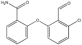 2-(3-chloro-2-formylphenoxy)benzamide Struktur