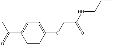 2-(4-acetylphenoxy)-N-propylacetamide Struktur