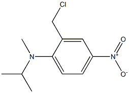2-(chloromethyl)-N-methyl-4-nitro-N-(propan-2-yl)aniline Struktur