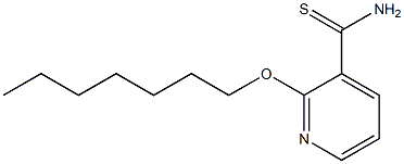 2-(heptyloxy)pyridine-3-carbothioamide Struktur